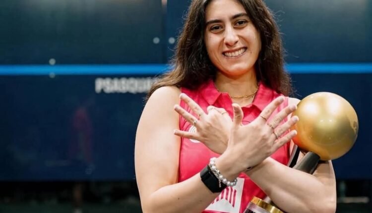 المجلس القومى للمرأة يهنىء نور الشربينى بفوزها ببطولة العالم للاسكواش
